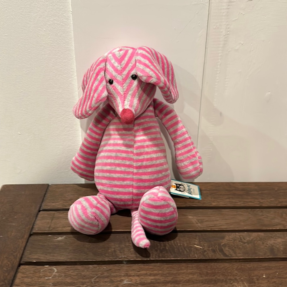 Jelly at stripes mouse pink plush